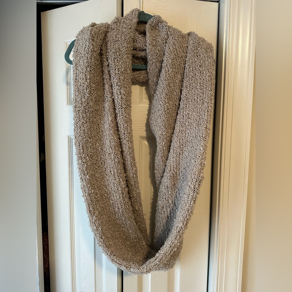 Cozy Taupe Loop Scarf - Women Accessories